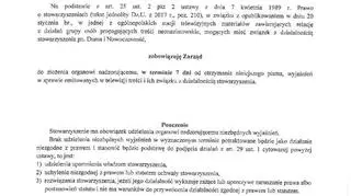 List starosty do stowarzyszenia Duma i Nowoczesność