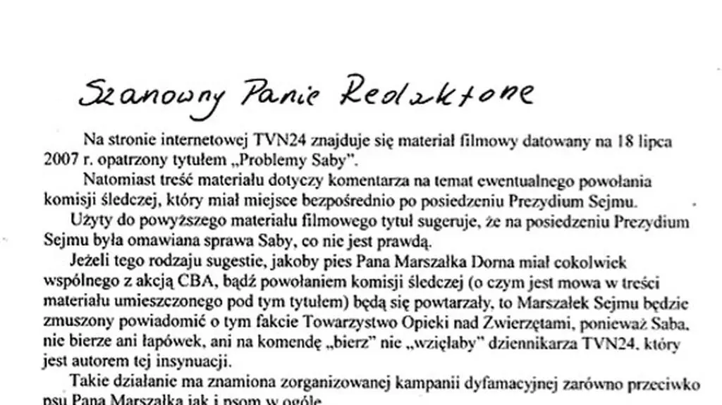 List Witolda Lisickiego do Jakuba Sufina