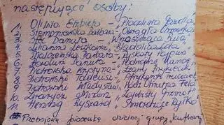 List z pikniku w 1969 roku