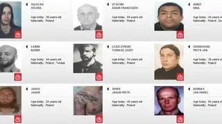 Lista poszukiwanych Polaków przygotowana przezInterpol liczy 22 osoby.