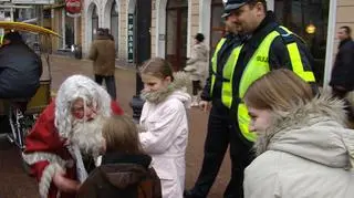 Łódzki policyjny Mikołaj