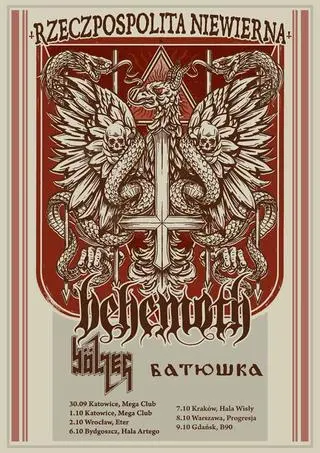 Logo Behemoth na trasę koncertową "Rzeczpospolita Niewierna"