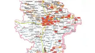 Lokalizacja obozów szkoleniowych w obwodzie donieckim