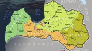 Łotwa składa się z 4 regionów administracyjnych (Latvian Institute)