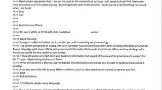 Maile opublikowane przez Donalda Trumpa Jr.