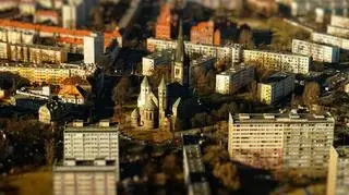 "Maleńki" Wrocław widziany ze Sky Tower