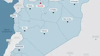 Manbidż leży w północnej Syrii
