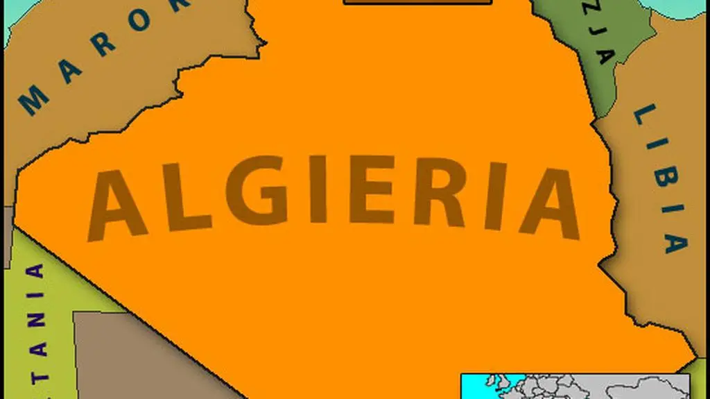 Mapa Algierii i okolic