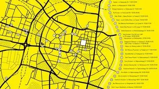 Mapa atrakcji w ramach Parking Day 2016