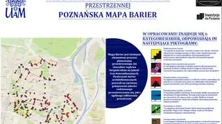 Mapa Barier stworzona przez studentów UAM