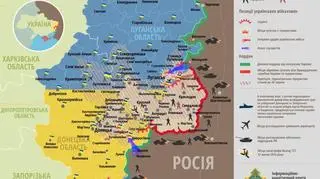 Mapa działań na froncie z 28.08. 2014 r.