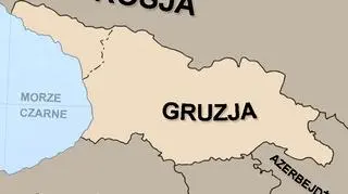 Mapa Gruzji i okolic