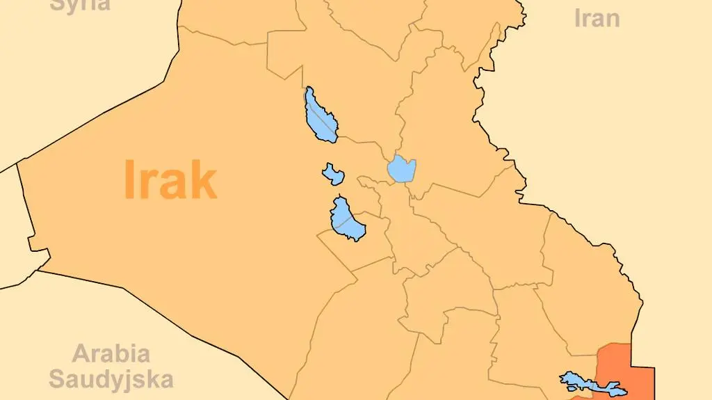 Mapa Iraku