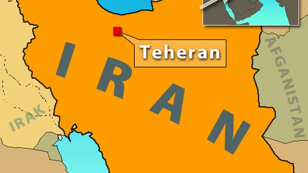 Mapa Iranu i okolic