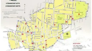 Mapa łodzkiego getta