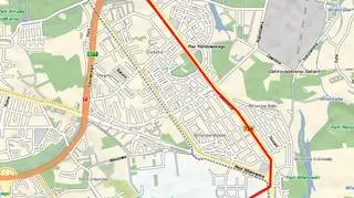 Mapa przejazdu procesji cz. 2
