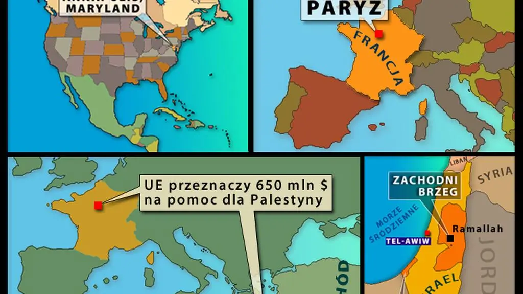 Mapa spotkań i regionu