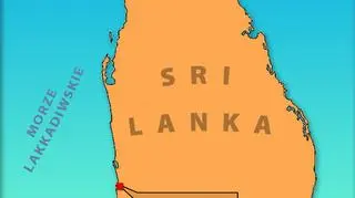 Mapa Sri Lanki