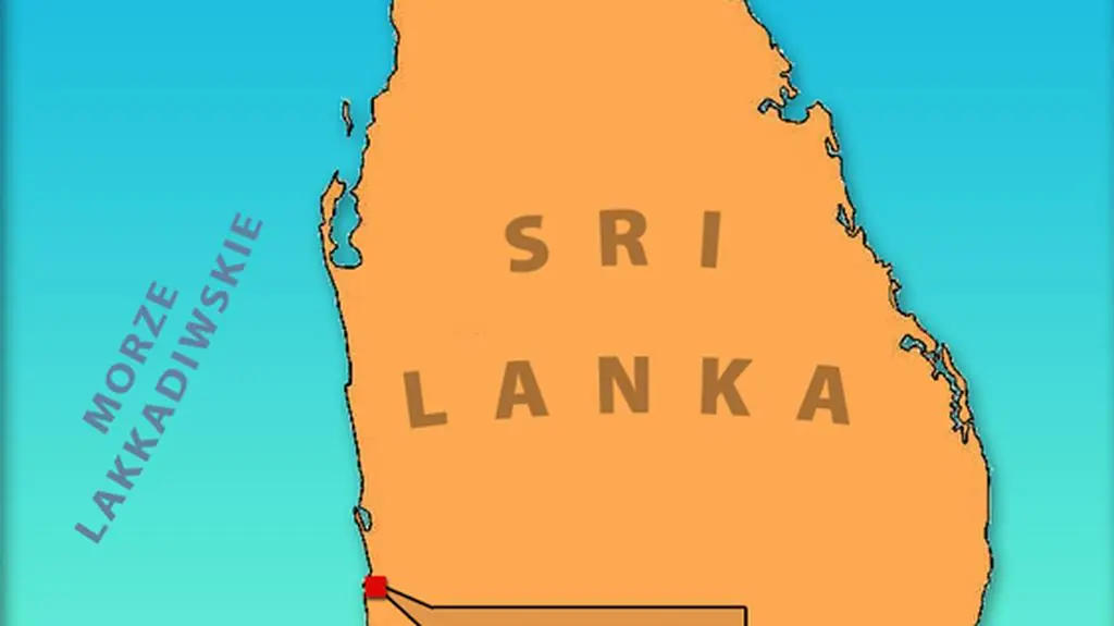 Mapa Sri Lanki