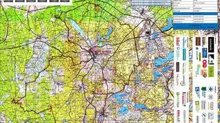 Mapa trasy na 50 km i nasz wariant - Harpagan-48