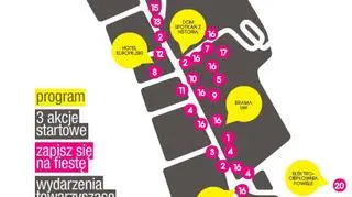 Mapa uroczystości 4 czerwca