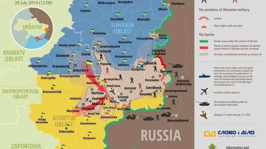 Mapa walk na Ukrainie