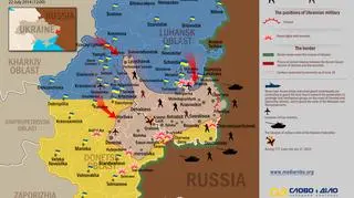 Mapa wtorkowych walk