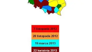 Mapa wyłączeń