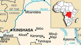 Mapa z miejscem katastrofy