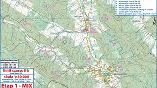 Mapa z pierwszego dnia