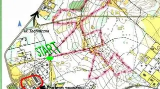 Mapa zawodów w Falenicy