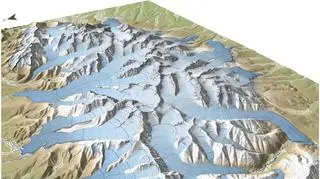 Mapa zlodowacenia Tatr autorstwa dr Zasadniego