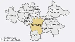 Mapka powiatu metropolitalnego