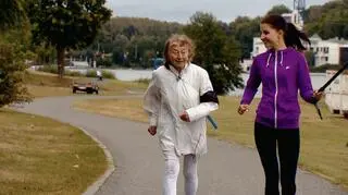 Maria Pańczak w czasie treningu nad Jeziorem Maltańskim