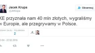 Marszałek małopolski po decyzji NFOŚiGW