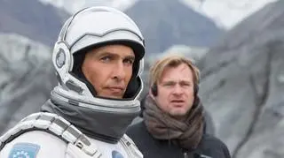 Matthew McConaughey i Christopher Nolan na planie "Interstellar"