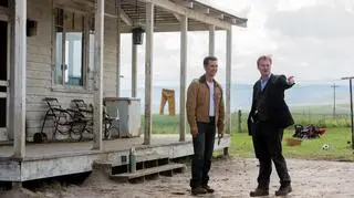 Matthew McConaughey i Christopher Nolan na planie "Interstellar"