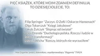 Max Cegielski, pisarz, dziennikarz, współprowadzący "Xięgarnię" TVN24