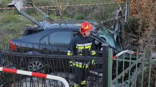 "Mąż i kierowca autobusu pomogli wyciągnąć pasażera tego auta" 