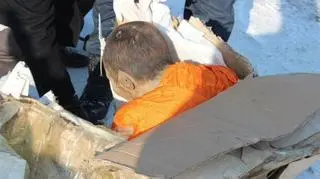 Medytujący mnich znaleziony w Mongolii