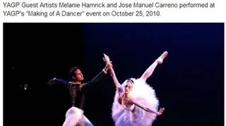 Melanie Hamrick i José Manuel Carreño na scenie
