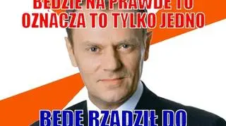 Mem z premierem Tuskiem