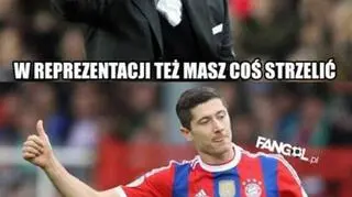 Memy z Robertem Lewandowskim