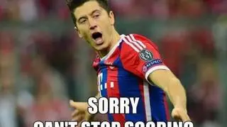 Memy z Robertem Lewandowskim