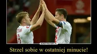 Memy z Robertem Lewandowskim