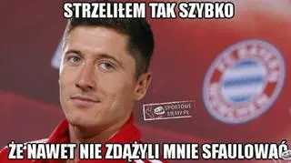 Memy z Robertem Lewandowskim