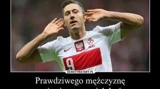 Memy z Robertem Lewandowskim