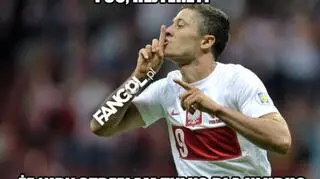 Memy z Robertem Lewandowskim