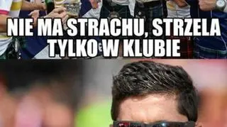 Memy z Robertem Lewandowskim