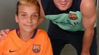 Messi i podopieczny Fundacji Trzeba Marzyć